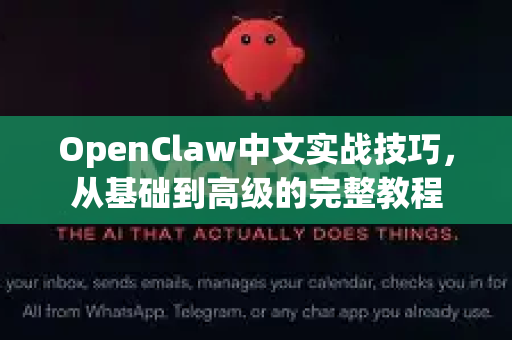 OpenClaw中文实战技巧，从基础到高级的完整教程-第1张图片-OpenClaw下载中文-AI中文智能体