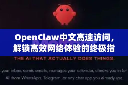 OpenClaw中文高速访问，解锁高效网络体验的终极指南