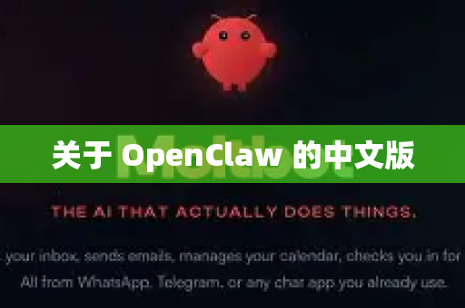 关于 OpenClaw 的中文版-第1张图片-OpenClaw下载中文-AI中文智能体