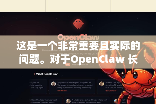 这是一个非常重要且实际的问题。对于OpenClaw 长期维护，我们需要从几个层面来理解和应对
