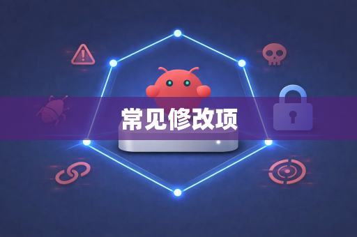 常见修改项