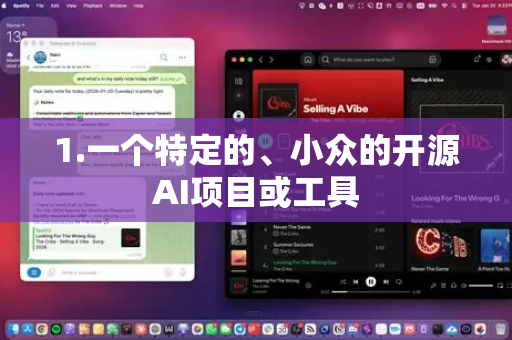 1.一个特定的、小众的开源AI项目或工具