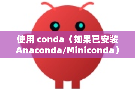 使用 conda（如果已安装Anaconda/Miniconda）