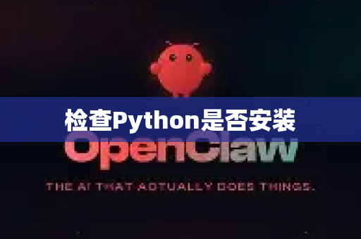 检查Python是否安装
