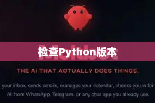 检查Python版本