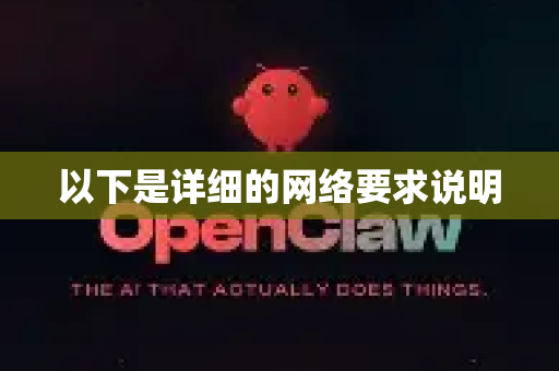 以下是详细的网络要求说明